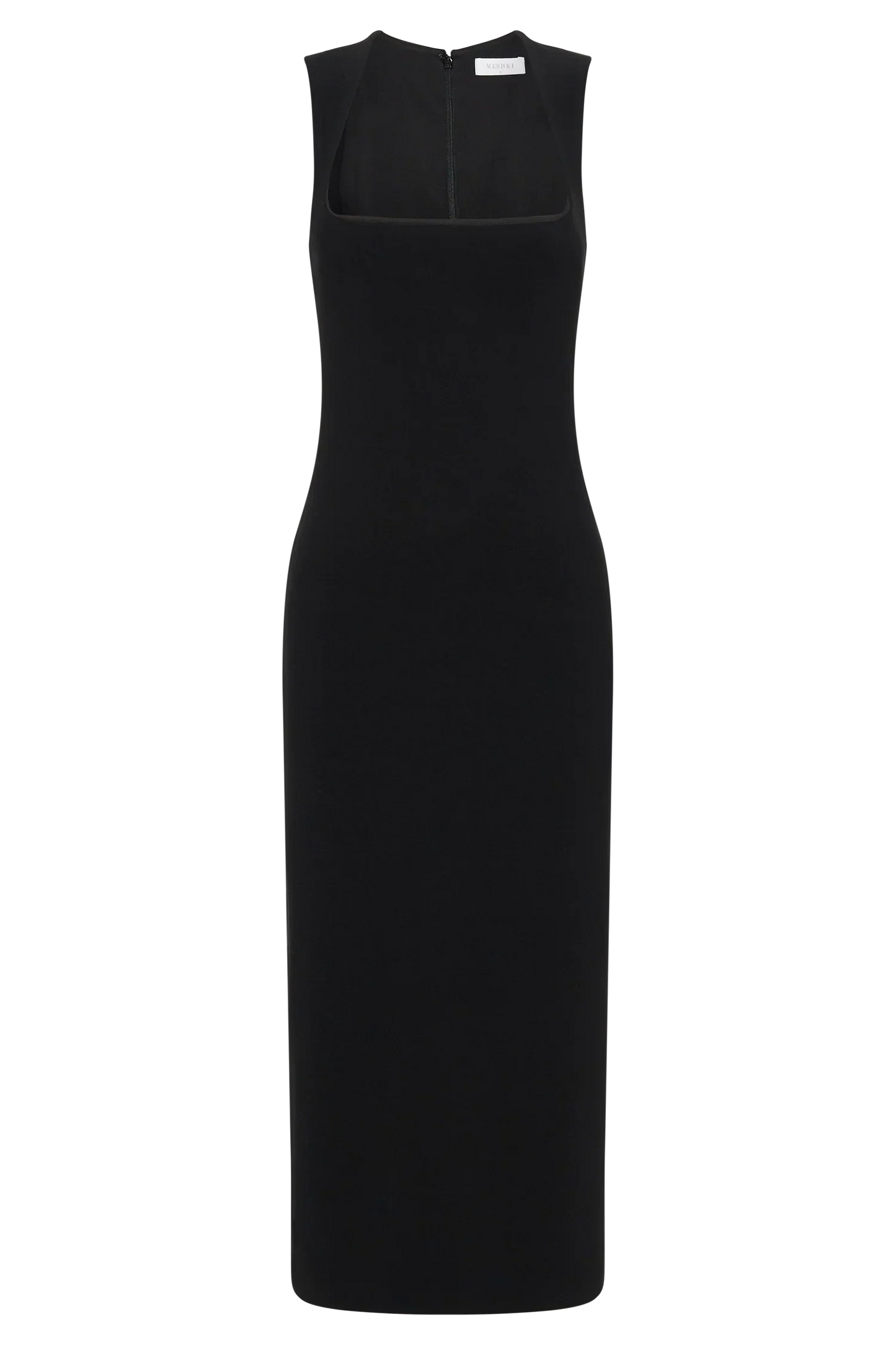 Frida Crepe Midi Dress - Black