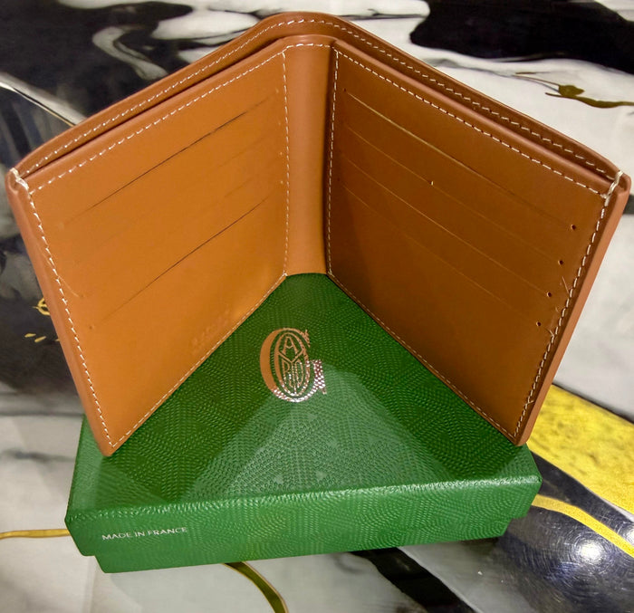 Cartera Goyard Negro / Cognac