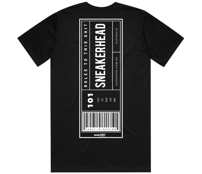 Sneakerhead Tee "Barcode" (Black)