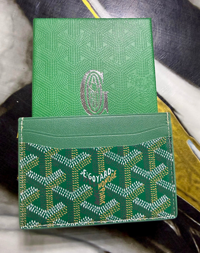 Tarjetero Goyard Verde