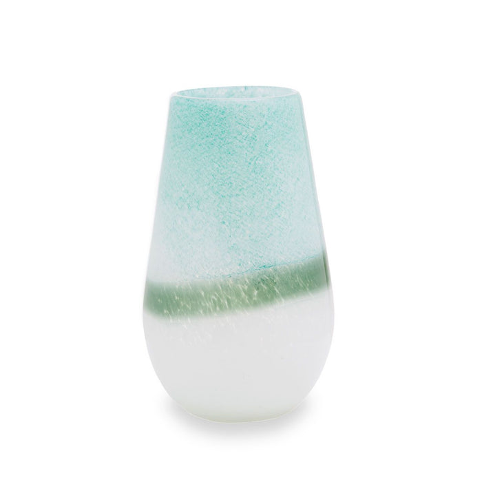 Torquoise Glass Vase - Small - Modern Home Interiors
