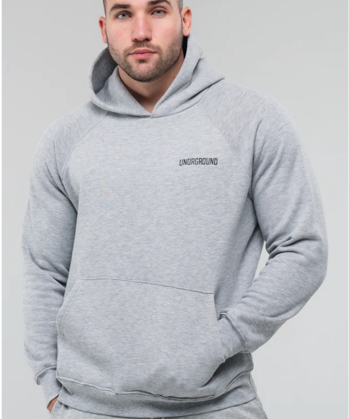 UNDRGROUND Logo Hoodie (Marble Grey)