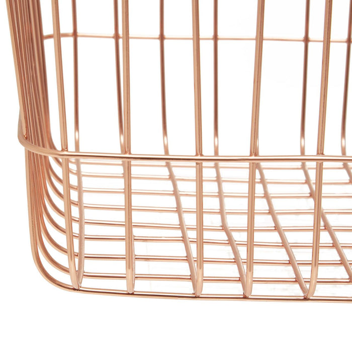 Vertex Square Basket - Copper - Modern Home Interiors