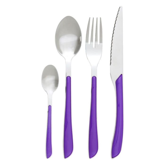 Zuma Multi Coloured Pastel Cutlery Set - 24Pc - Modern Home Interiors