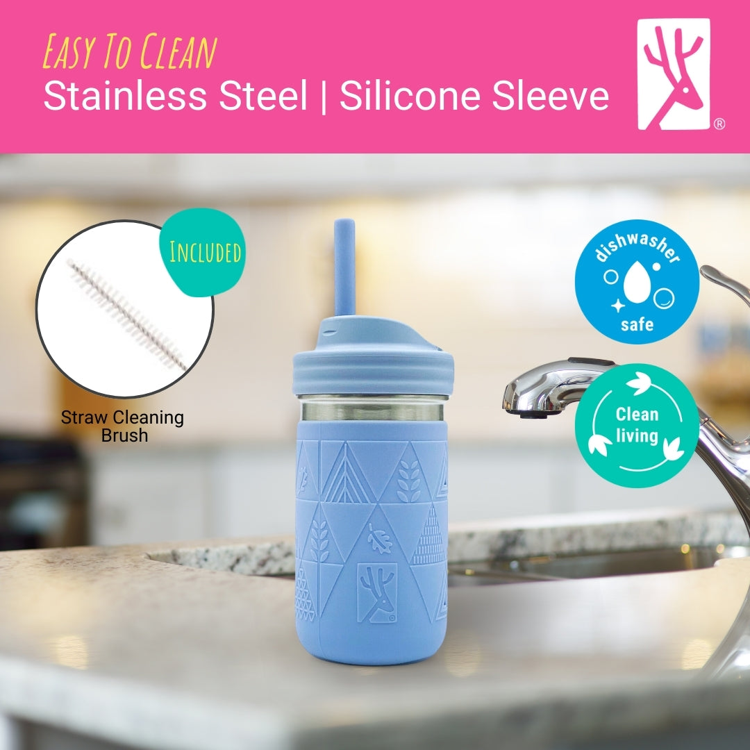 Stainless Steel 14oz Drinking Tumblers + Food Storage (Blush/Lilac)