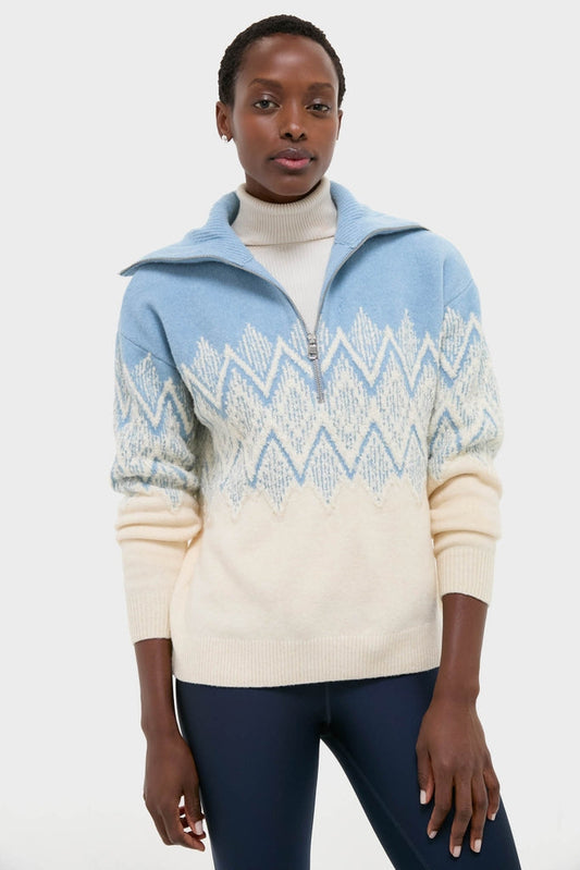 Ashley Blue Hedda Fairisle Half Zip