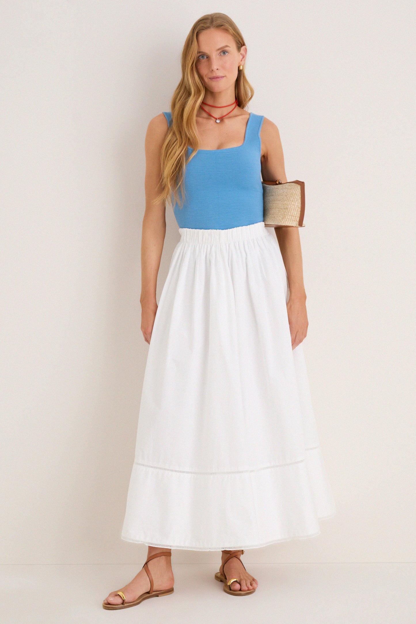 Allure Blue Sara Rib Knit Tank