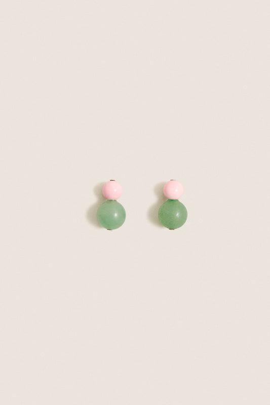 Aventurine Multi Cara Earrings