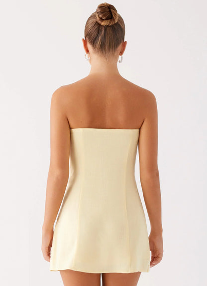 Bindi Mini Dress - Yellow