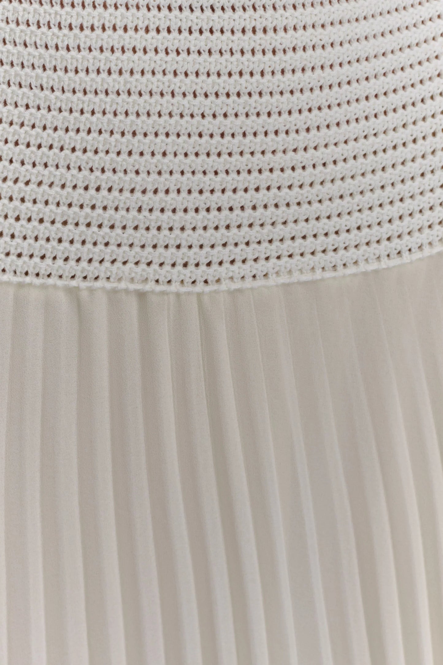 Catherine Crochet Pearl Maxi Dress - White