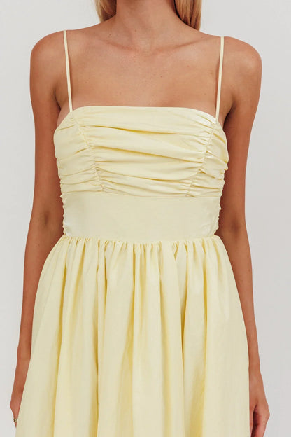 Love Songs Back Bow Maxi Dress Butter
