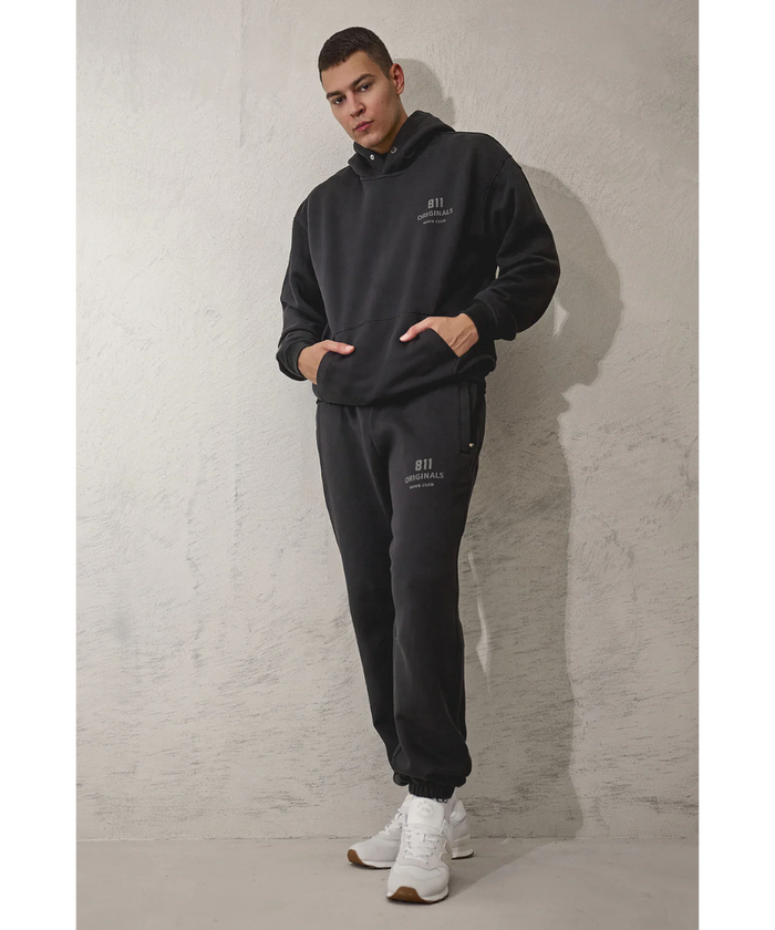 811 Originals Unisex Boys Club Sweatpants (Black Wash)