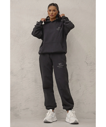 811 Originals Unisex Boys Club Sweatpants (Black Wash)