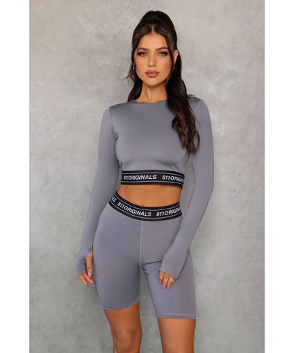 811 Originals Women's Long Sleeve Top (Charcoal)