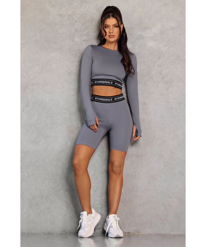 811 Originals Women's Long Sleeve Top (Charcoal)