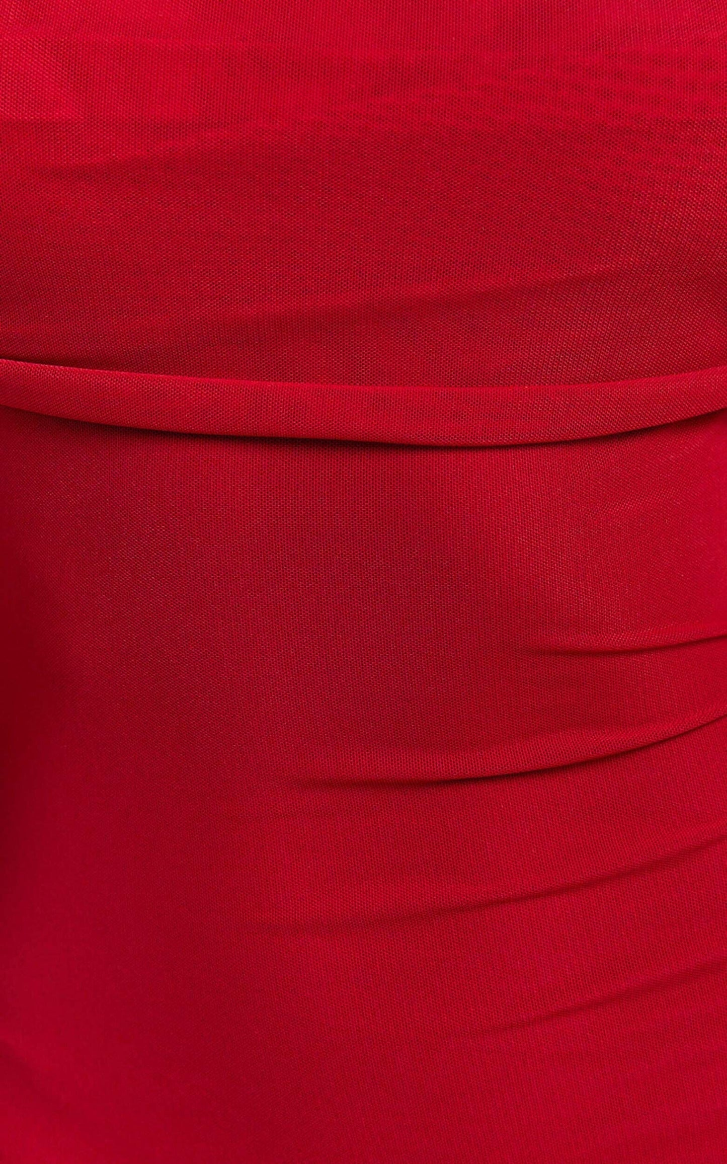 Bethanie Maxi Dress - Off The Shoulder Mesh Dress in Red