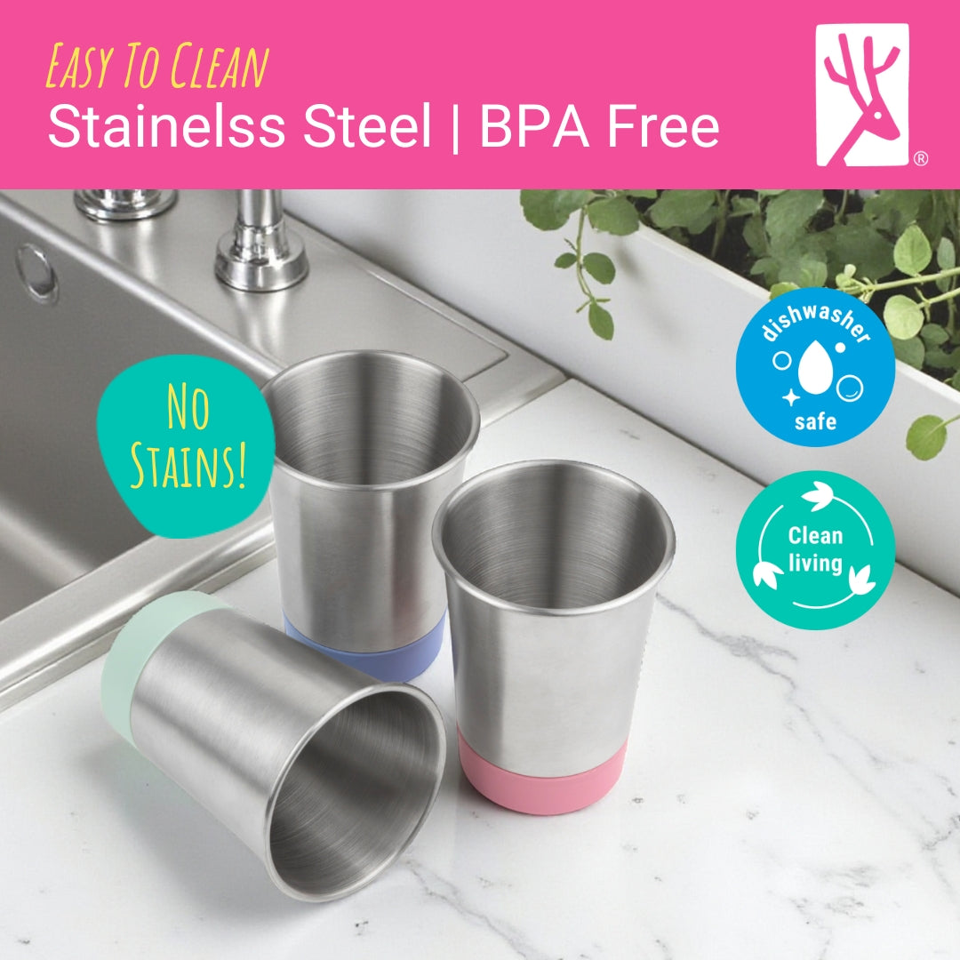 Stainless Steel 12oz Cups (MistyBlue/Sage/Blush/Lilac)