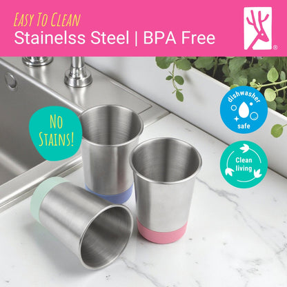 Stainless Steel 12oz Cups (MistyBlue/Navy/Gray/Sage)
