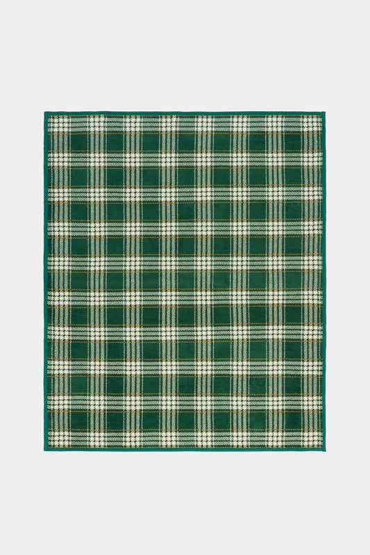 Autumn Plaid Evergreen Blanket