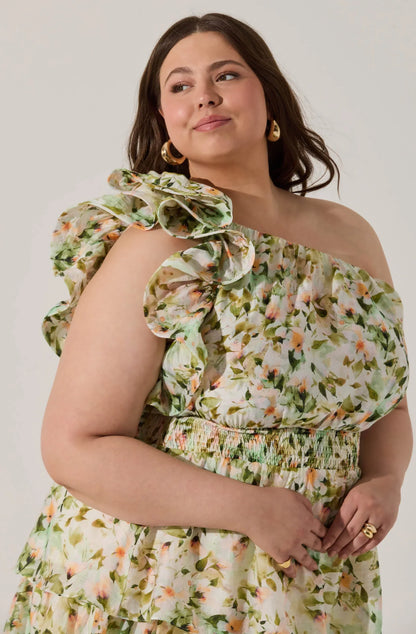Imelda One Shoulder Maxi Dress