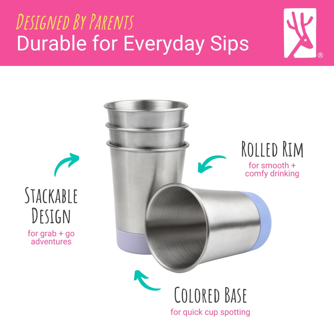 Stainless Steel 12oz Cups (MistyBlue/Sage/Blush/Lilac)