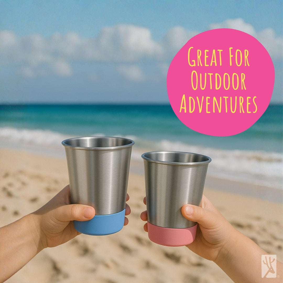 Stainless Steel 12oz Cups (Teal/Purple/Pink/Yellow)