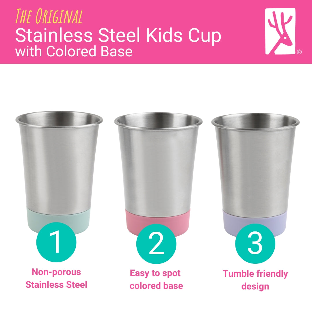 Stainless Steel 12oz Cups (Teal/Purple/Pink/Yellow)