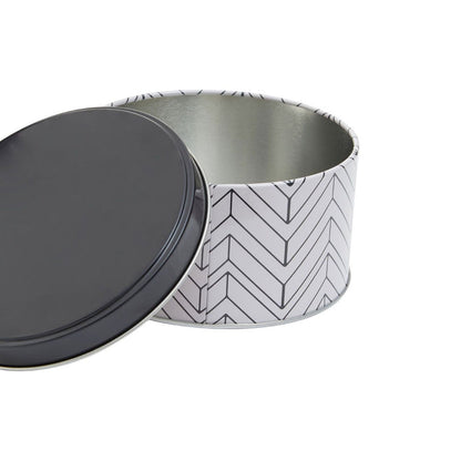 Black and White Urban Storage Tins (Set of 3) - Modern Home Interiors