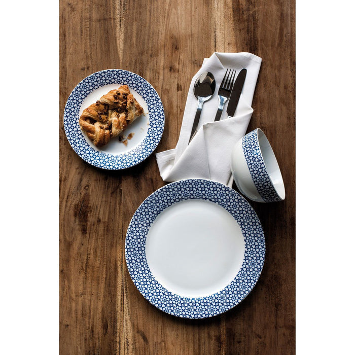 Blue Dinner Plates Set (12pc) - Modern Home Interiors
