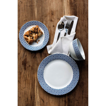 Blue Dinner Plates Set (12pc) - Modern Home Interiors