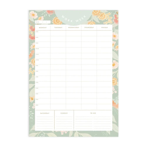 Botanika A4 Work Week Notepad