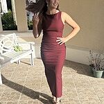 Stylish Boardroom Midi Dress Wine