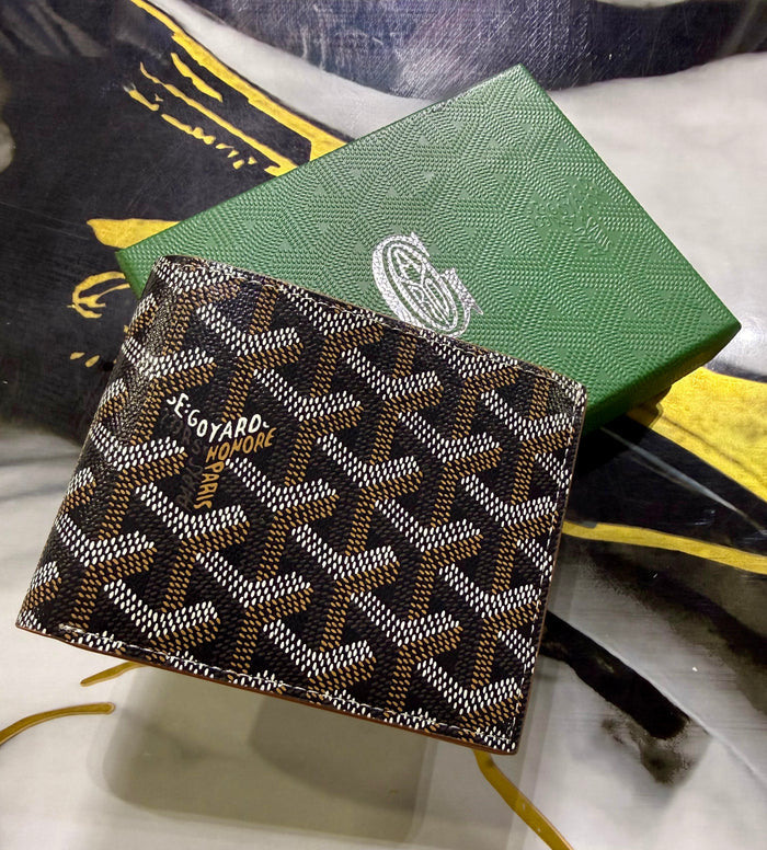 Cartera Goyard Negro / Cognac