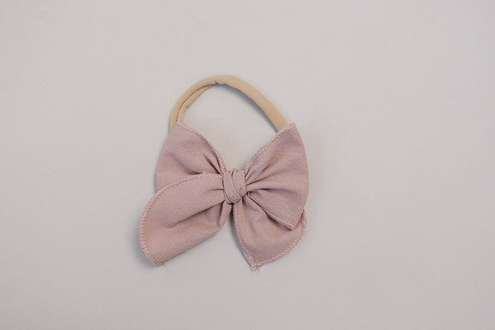Dusty Rose Hair Bow