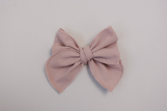 Dusty Rose Hair Bow