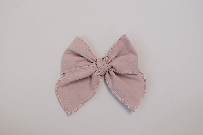 Dusty Rose Hair Bow