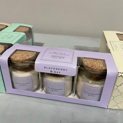 Elizabeth Williams London Home Fragrance Pastel Set of 3 Candles Gift Set - Modern Home Interiors