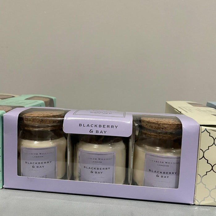 Elizabeth Williams London Home Fragrance Pastel Set of 3 Candles Gift Set - Modern Home Interiors
