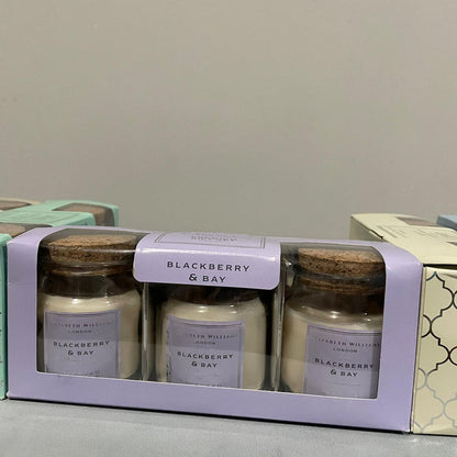 Elizabeth Williams London Home Fragrance Pastel Set of 3 Candles Gift Set - Modern Home Interiors