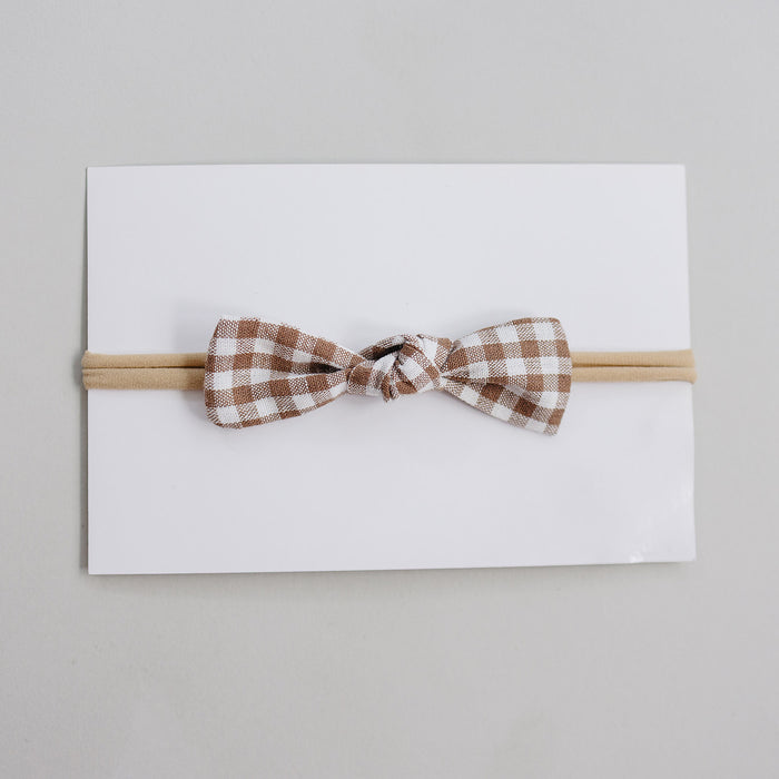 Gingham Hair Bow