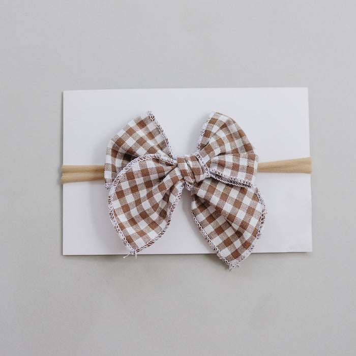 Gingham Hair Bow
