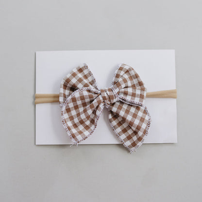 Gingham Hair Bow