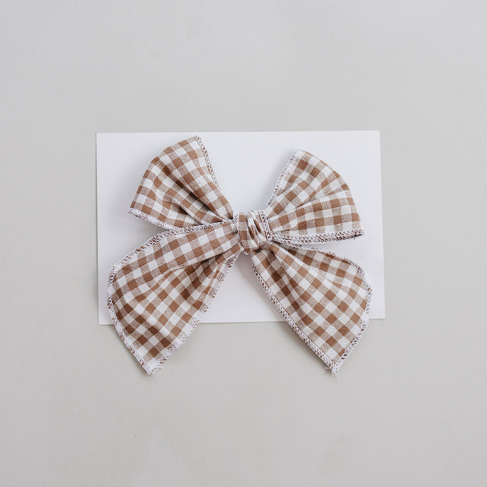 Gingham Hair Bow