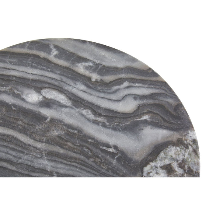 Grey Marble Paddle Serving Board - Round - Modern Home Interiors