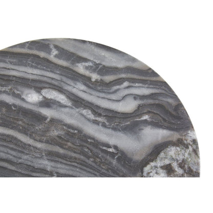 Grey Marble Paddle Serving Board - Round - Modern Home Interiors