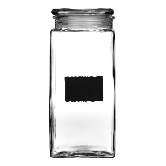 Kitchenware Glass and Chalkboard Tidy Storage Jar - 1650ml - Modern Home Interiors