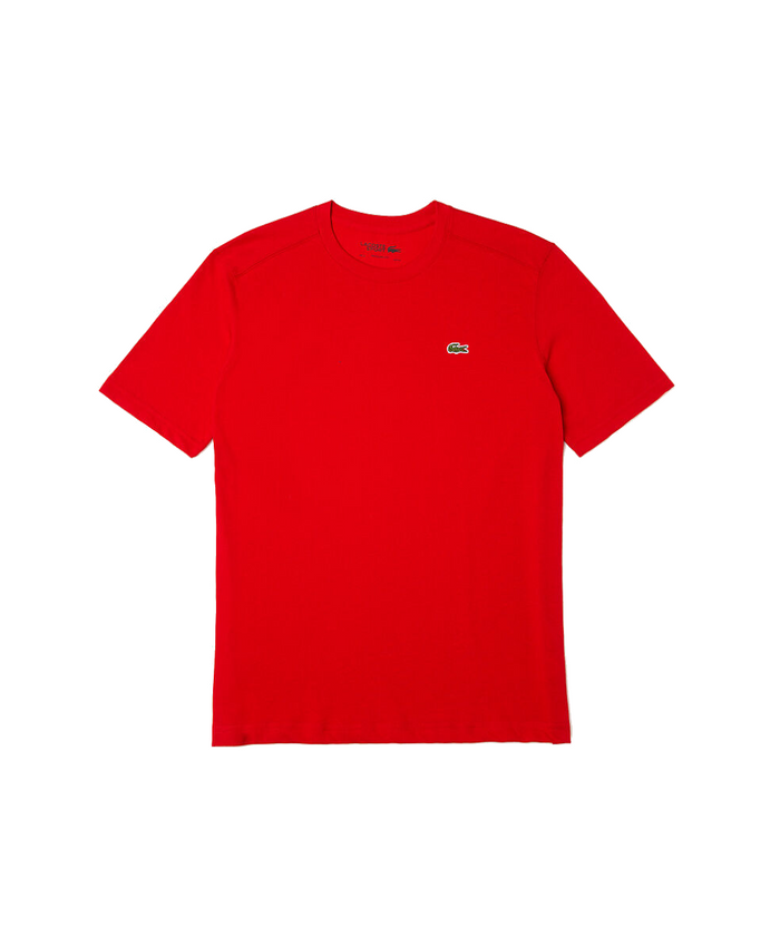Lacoste Essentials Crew Neck Sports Tee (Red)