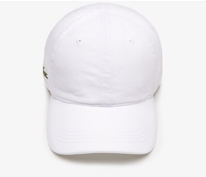 Lacoste Side Croc Cap (White/Brown Strap)