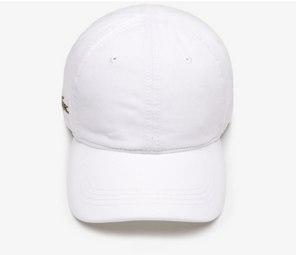 Lacoste Side Croc Cap (White/Brown Strap)