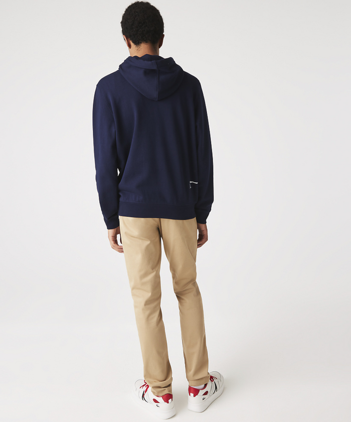 Lacoste Soft Branding Hoodie (Navy)
